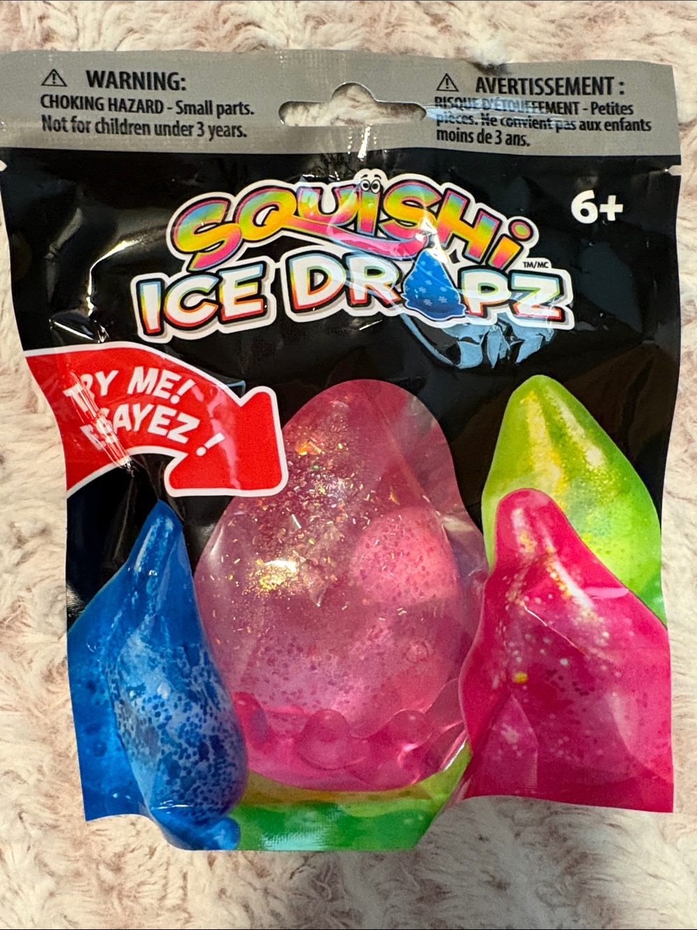 Ice Dropz Sensory Toy - Pink Glitter